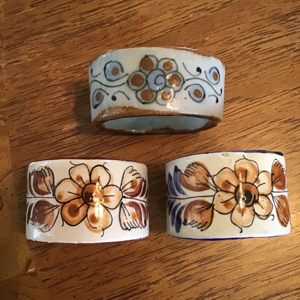 El Palomar Mexican Stoneware Napkin Holders